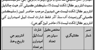 Office of District Health Officer JOBS